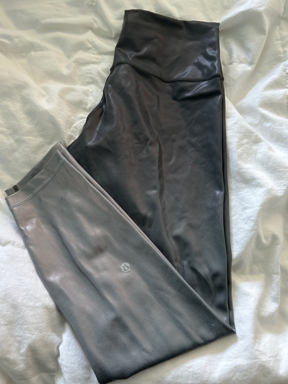 lululemon athletica Black and Gray High-Rise Leggings